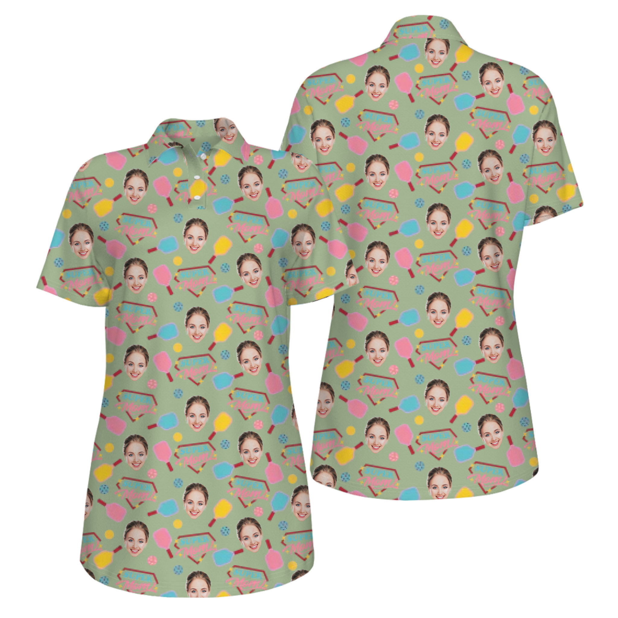 Picklewin Super Mom UV Protection Pickleball Shirt For Mother's Day 16