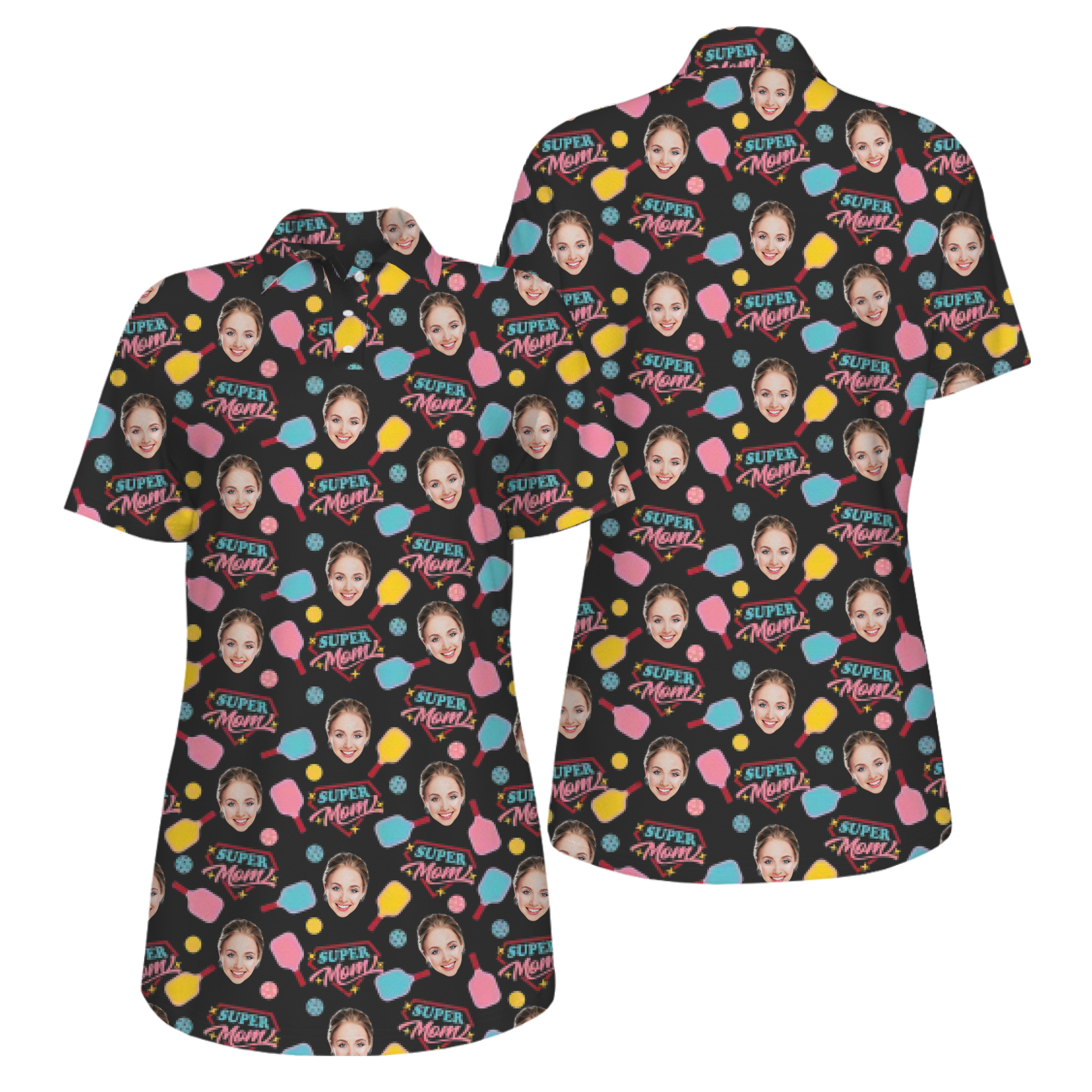 Picklewin Super Mom UV Protection Pickleball Shirt For Mother's Day 17