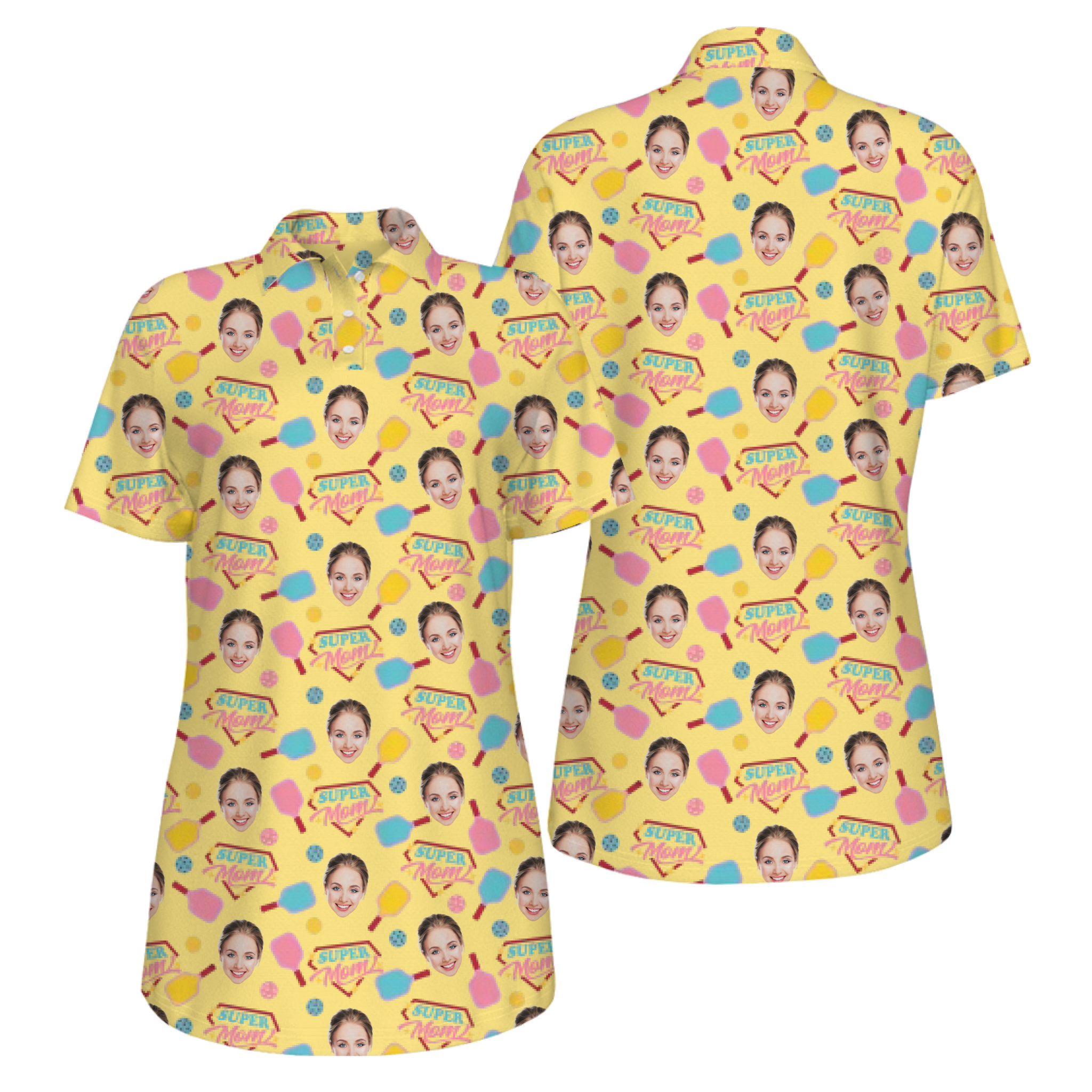 Picklewin Super Mom UV Protection Pickleball Shirt For Mother's Day 2