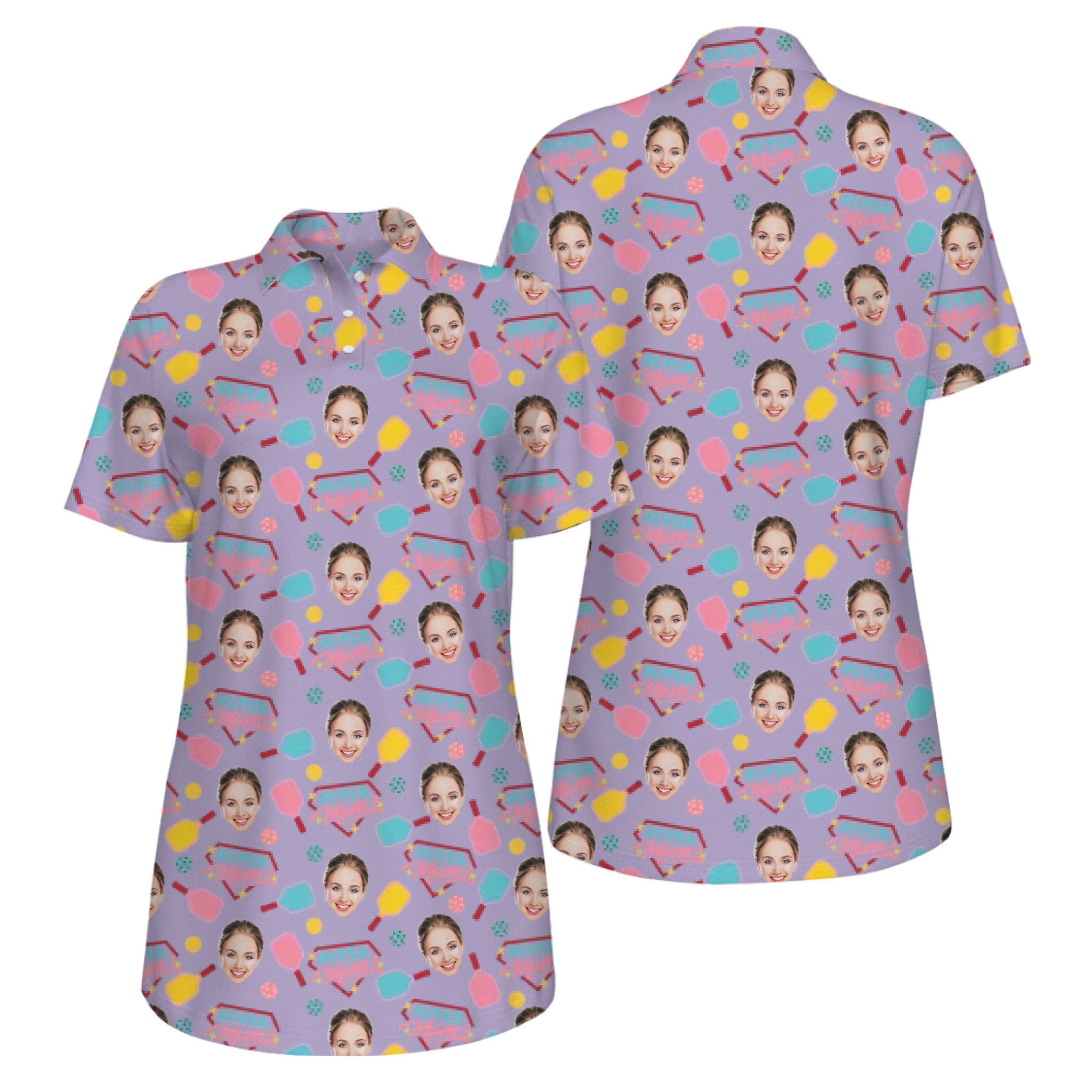 Picklewin Super Mom UV Protection Pickleball Shirt For Mother's Day 3