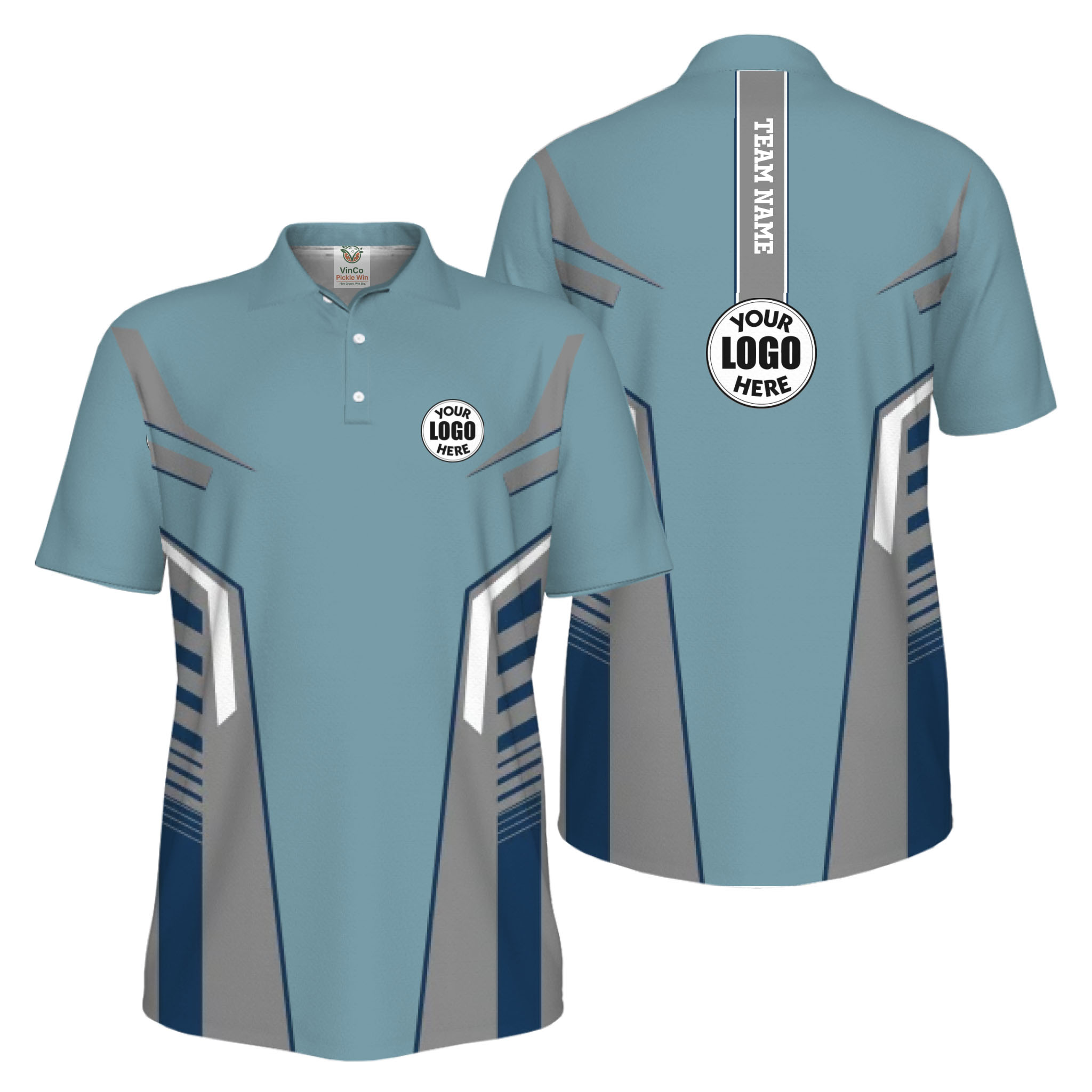 Picklewin Top Rated Custom Logo UV Protection Polo Men For Sport Team 14