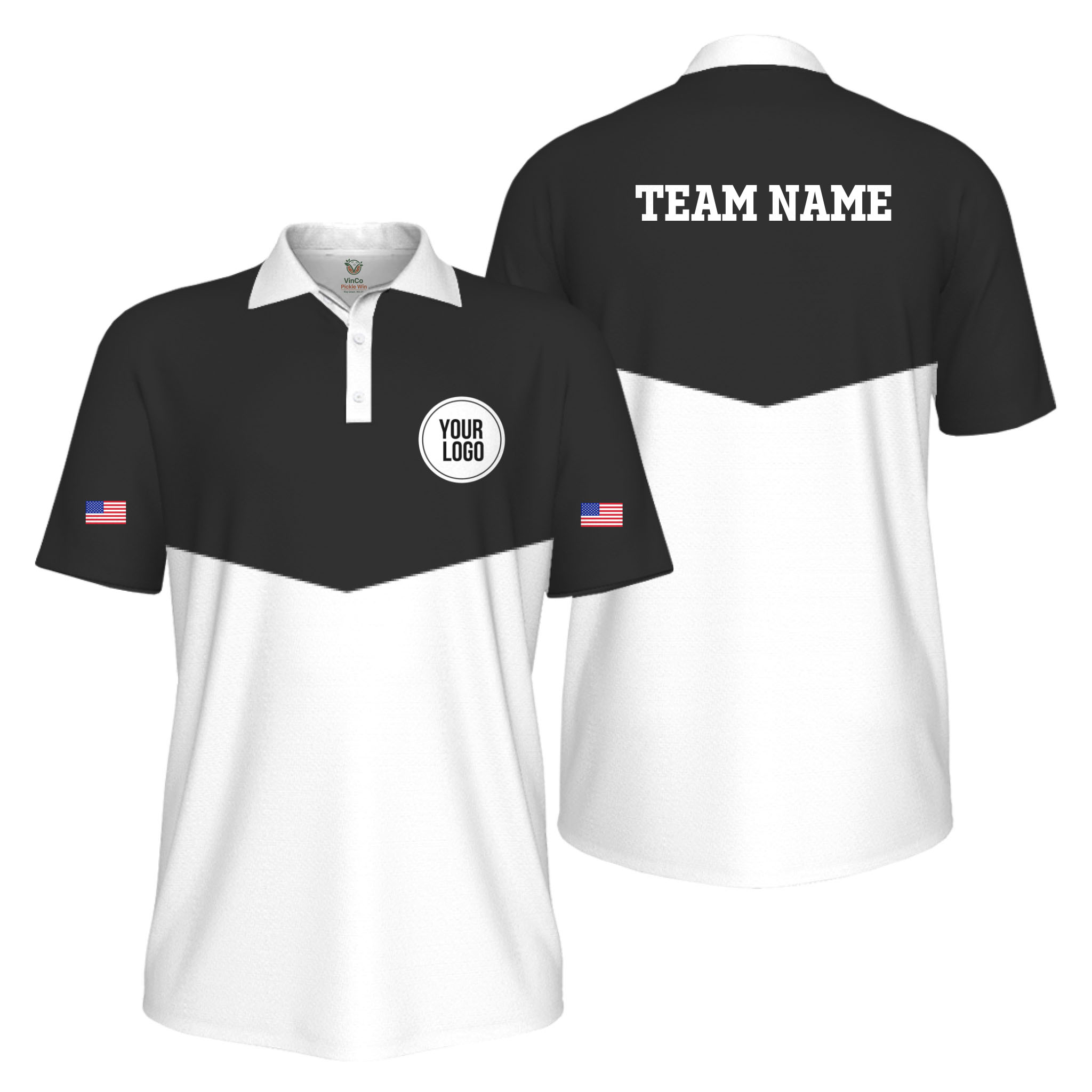 Picklewin USA 250th Anniversary Custom Logo UV Protection Men Polo Shirt Picklewin USA 250th Anniversary Custom Logo UV Protection Men Polo Shirt 2