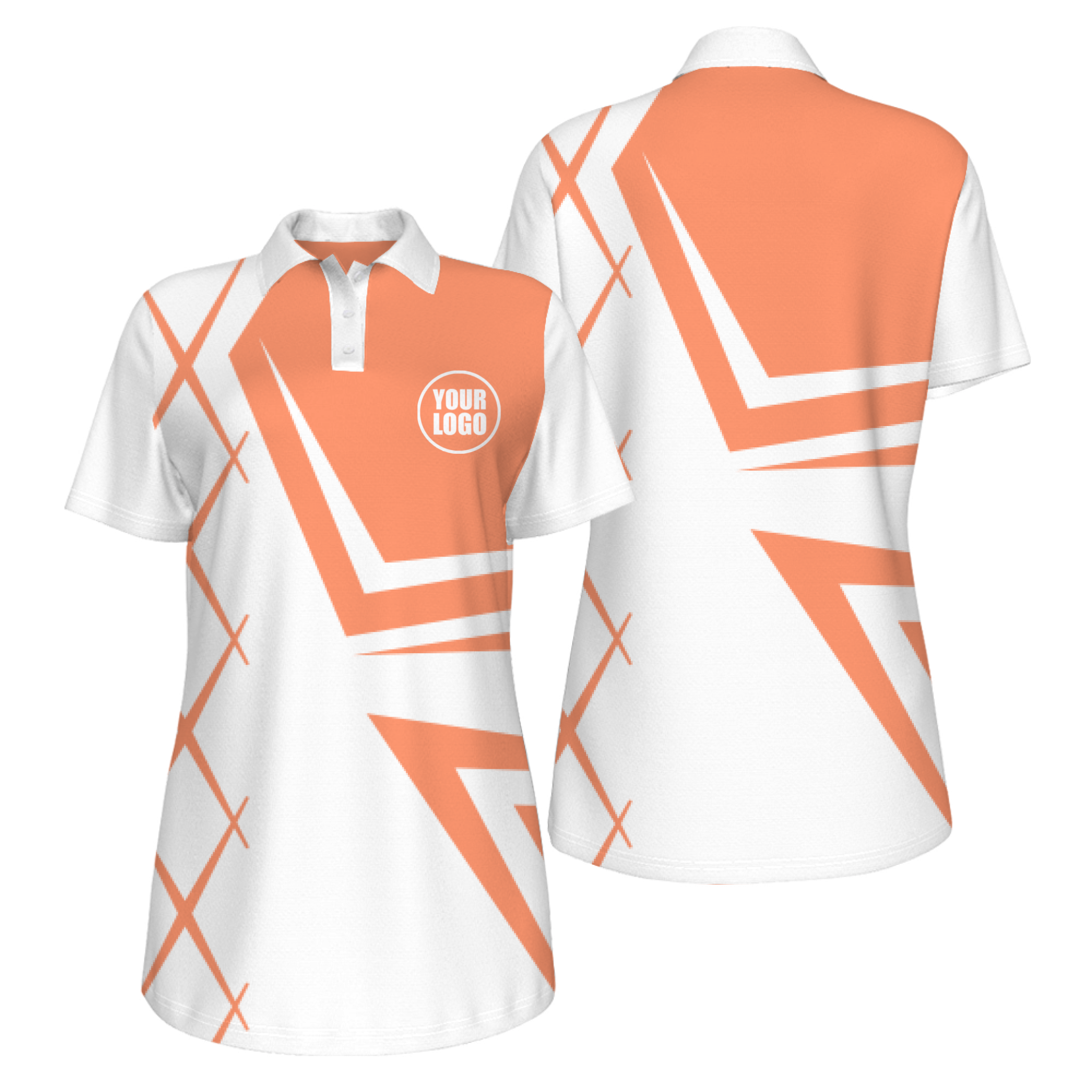 Picklewin UV Protection Polo For Women With Creative Diamond Patterns 3