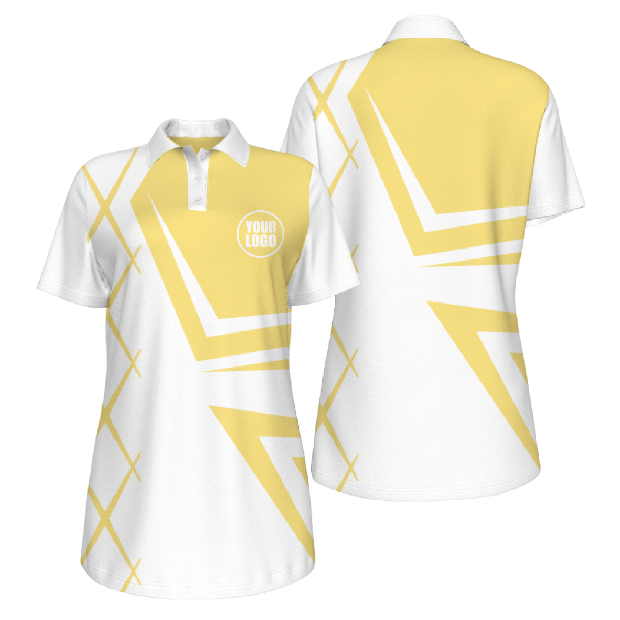 Picklewin UV Protection Polo For Women With Creative Diamond Patterns 6