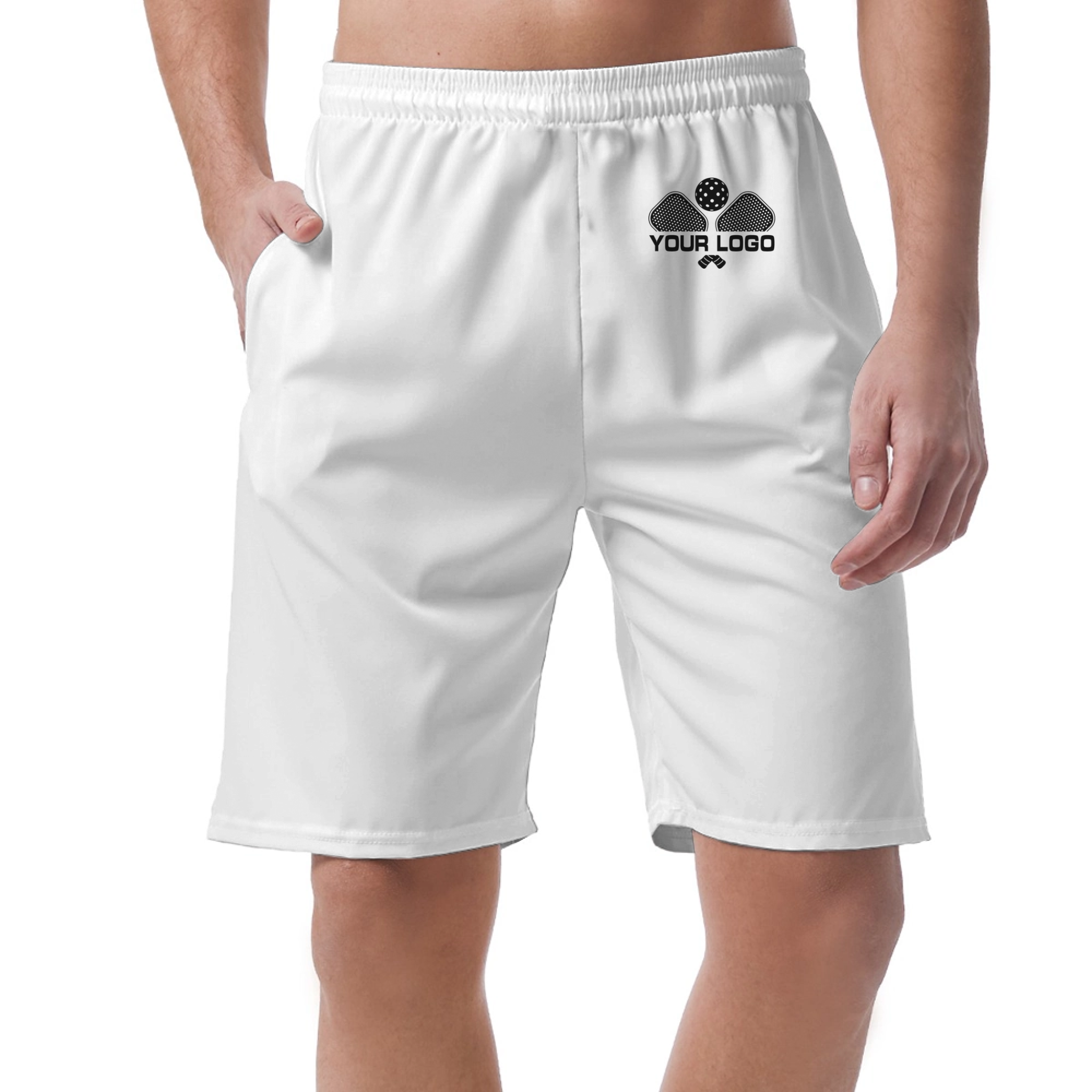 Picklewin Unique Geometric Short Pants Custom For Men 17