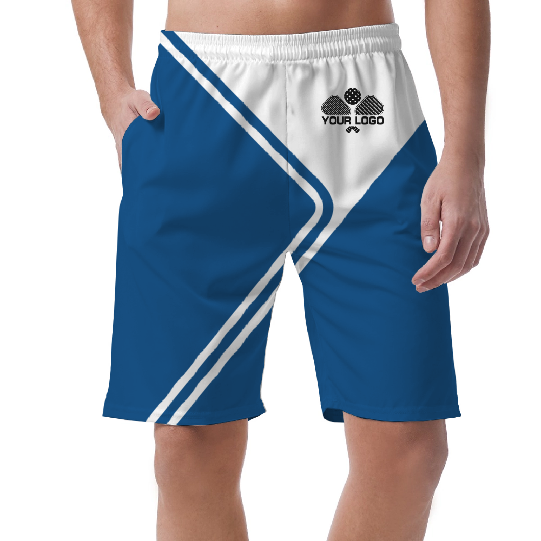 Picklewin Unique Geometric Short Pants Custom For Men 14
