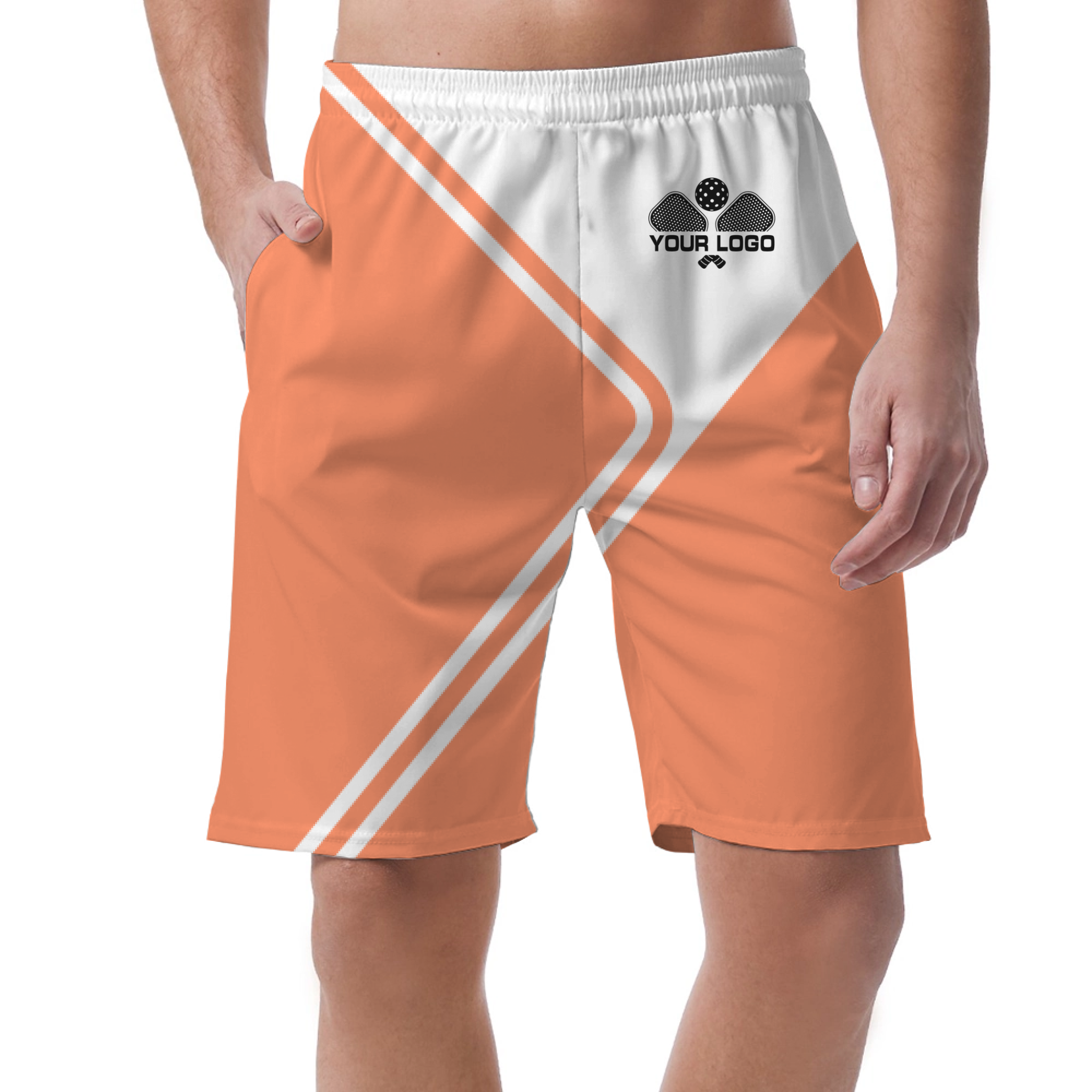 Picklewin Unique Geometric Short Pants Custom For Men 2
