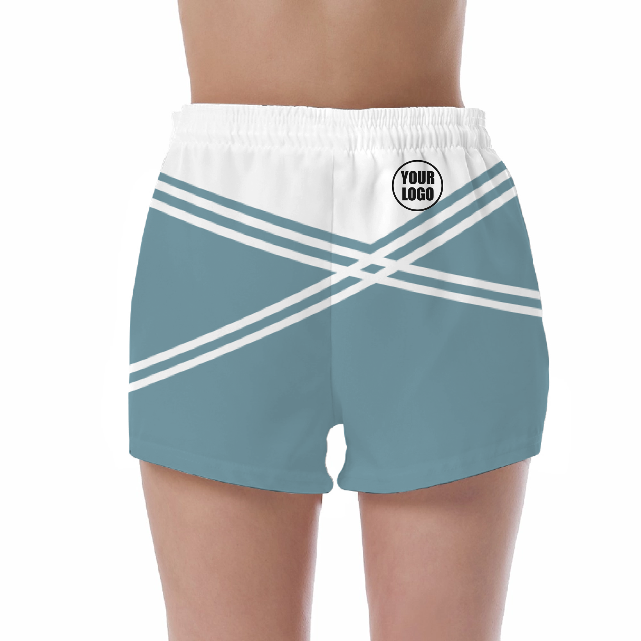 Picklewin Women's Custom UV Protection Shorts With Unique Color Blocks 4