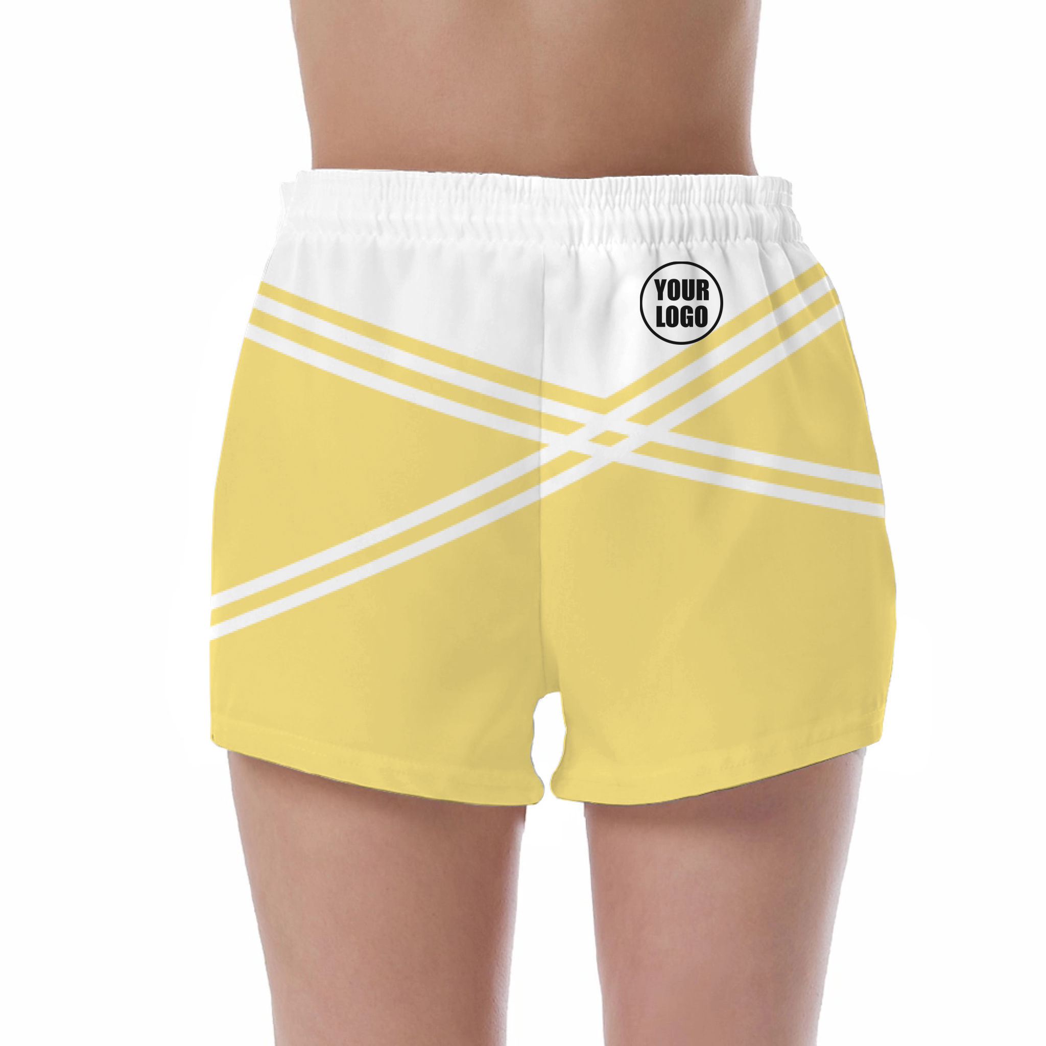 Picklewin Women's Custom UV Protection Shorts With Unique Color Blocks 5