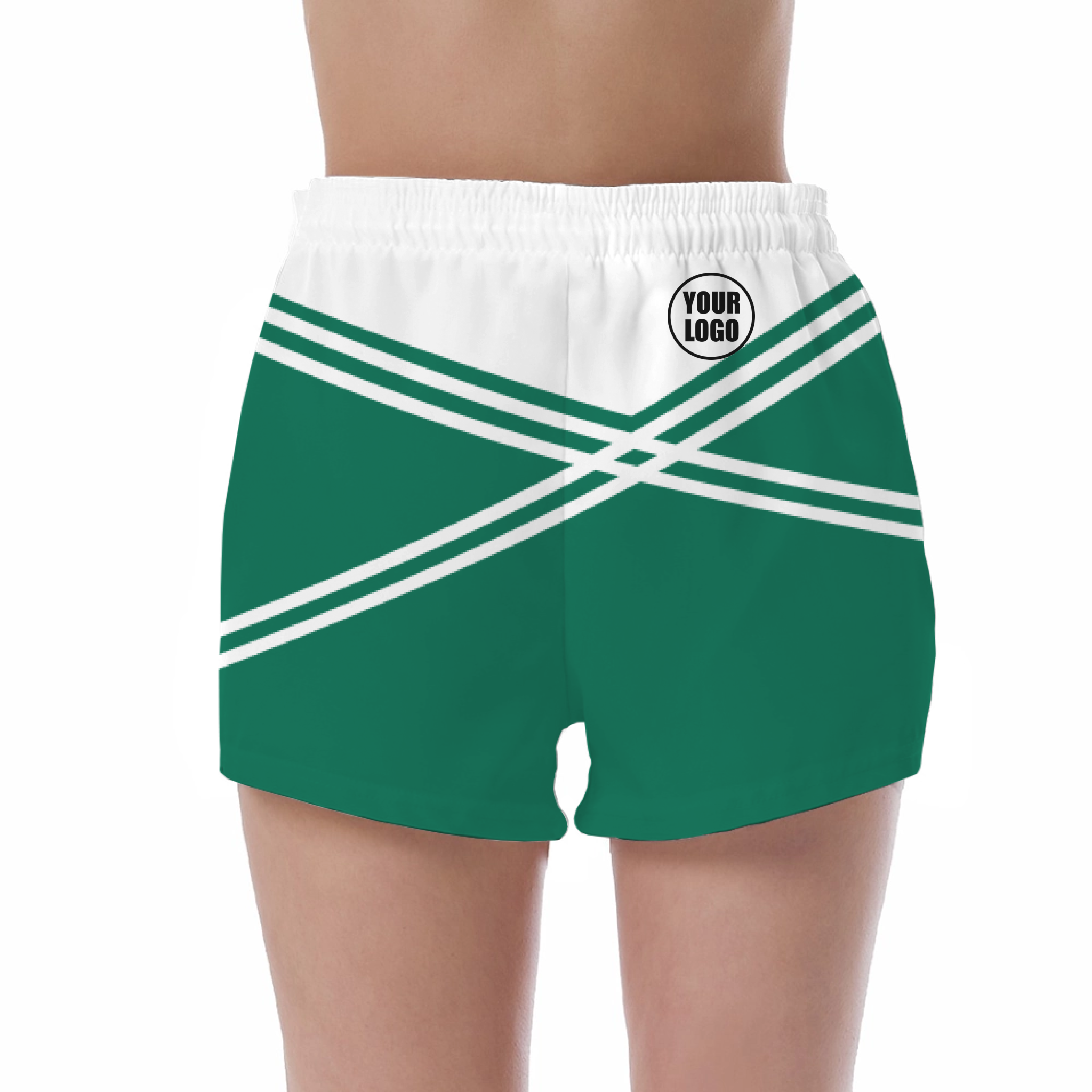 Picklewin Women's Custom UV Protection Shorts With Unique Color Blocks 7