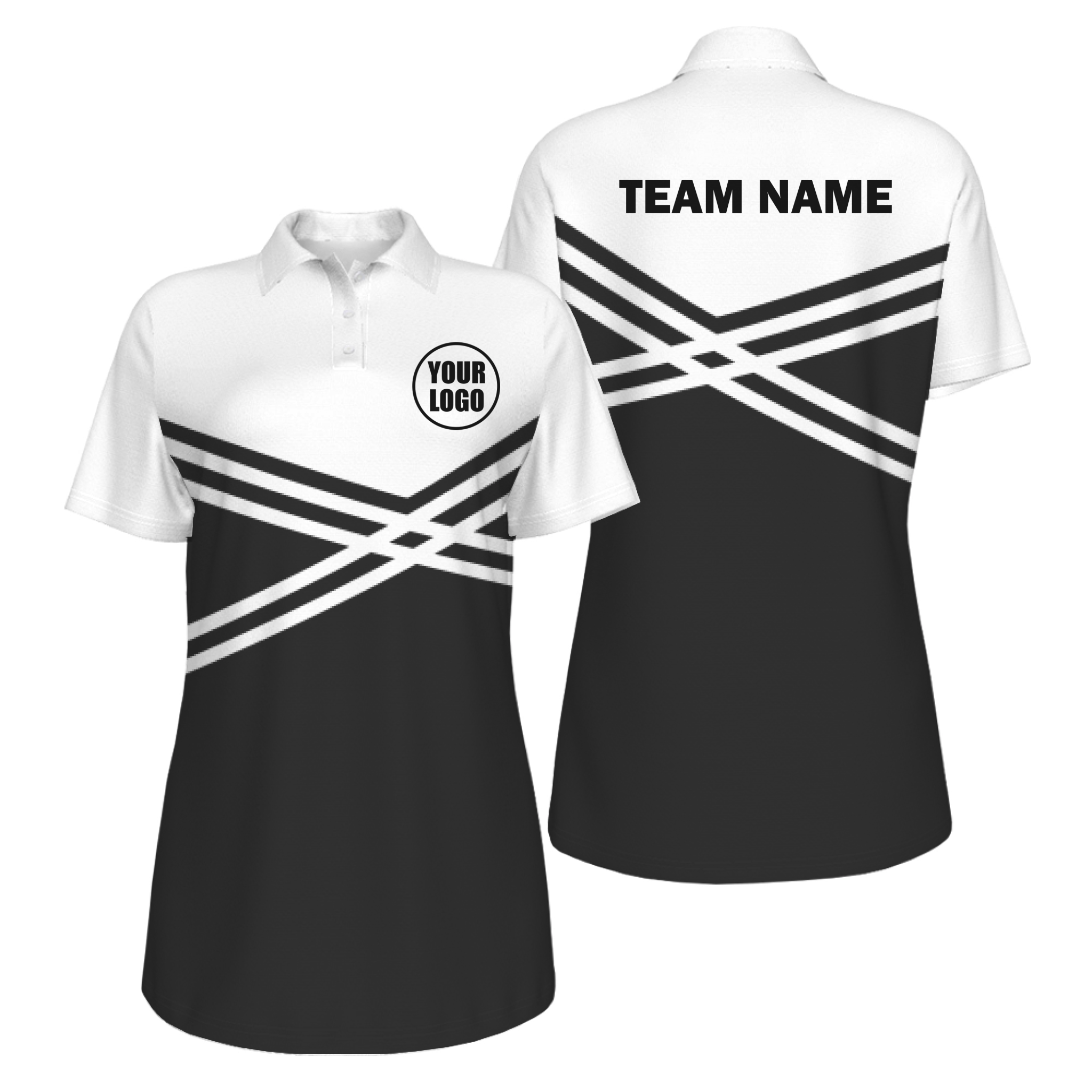 Picklewin Women's Customized UV Protection Polo Shirt With Unique Color Blocks 16