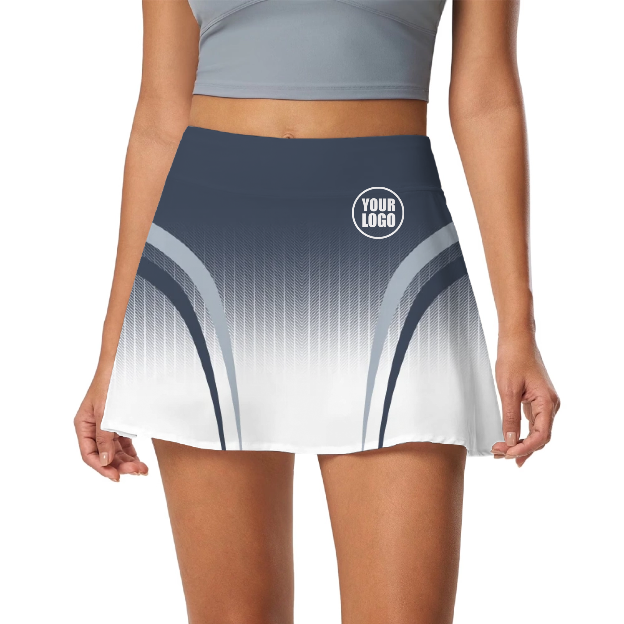 Picklewin Women's Sporty Gradient Customized Skort 3