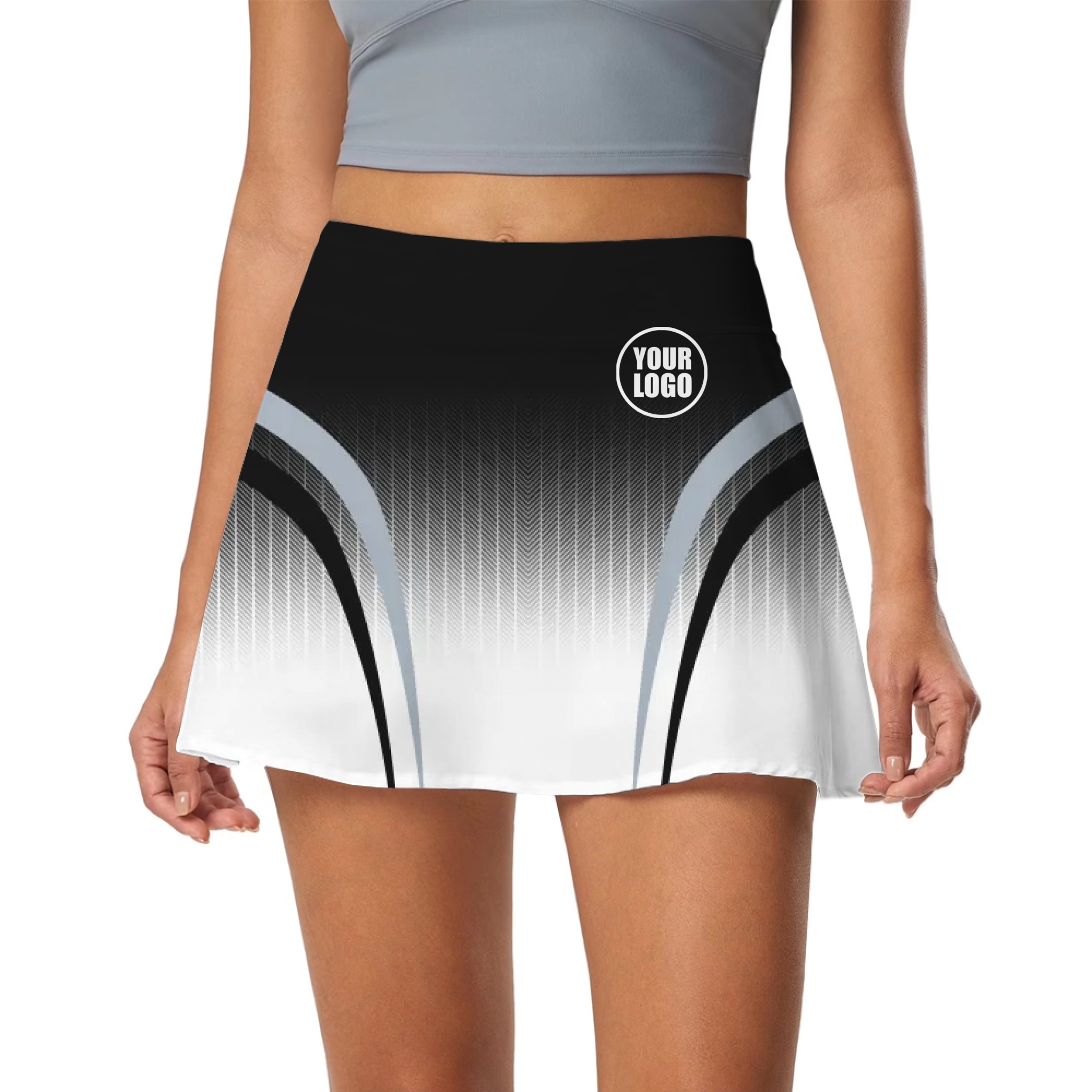 Picklewin Women's Sporty Gradient Customized Skort 5