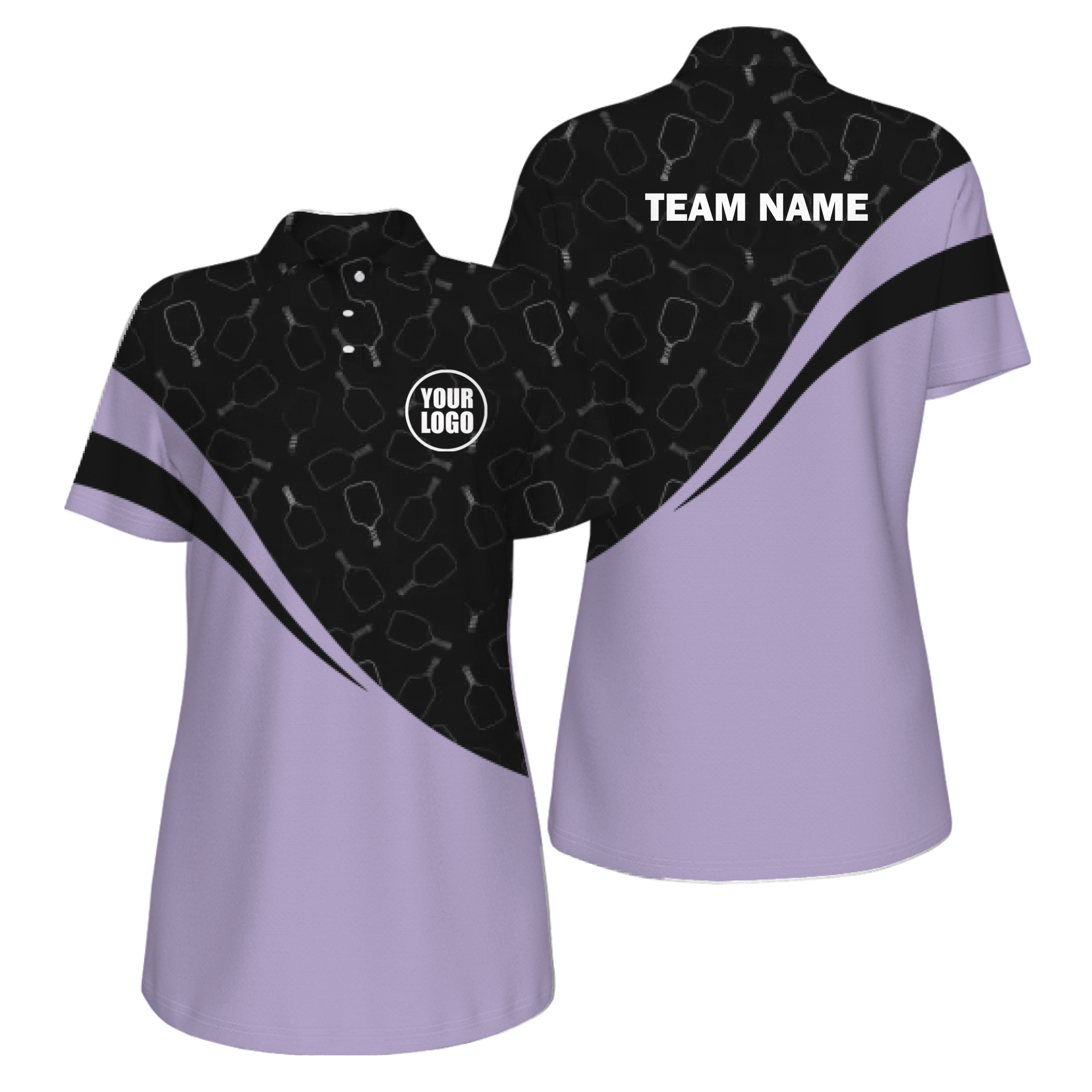 Picklewin Women's UV Protection Polo With Special Pickleball Pattern 7