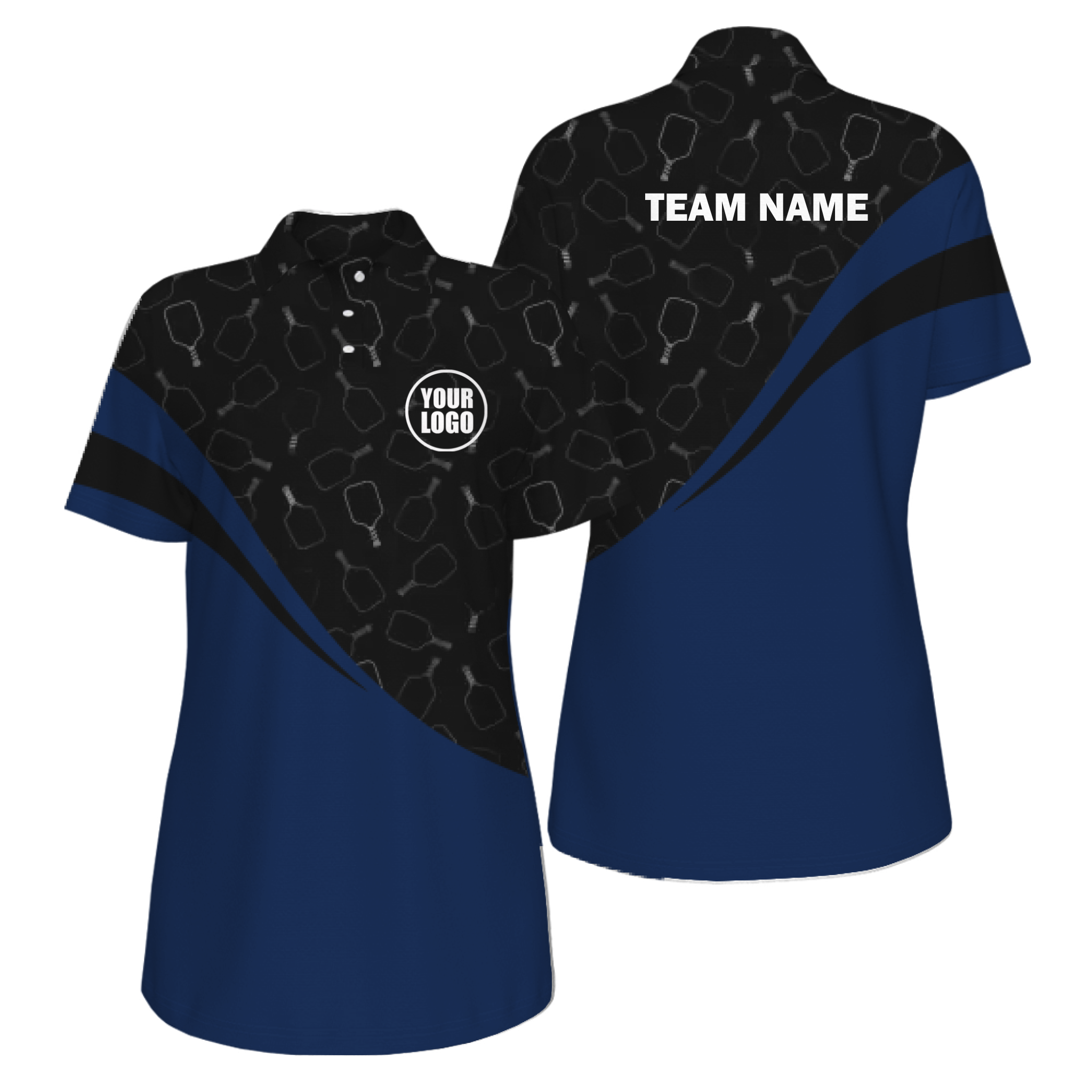 Picklewin Women's UV Protection Polo With Special Pickleball Pattern 10