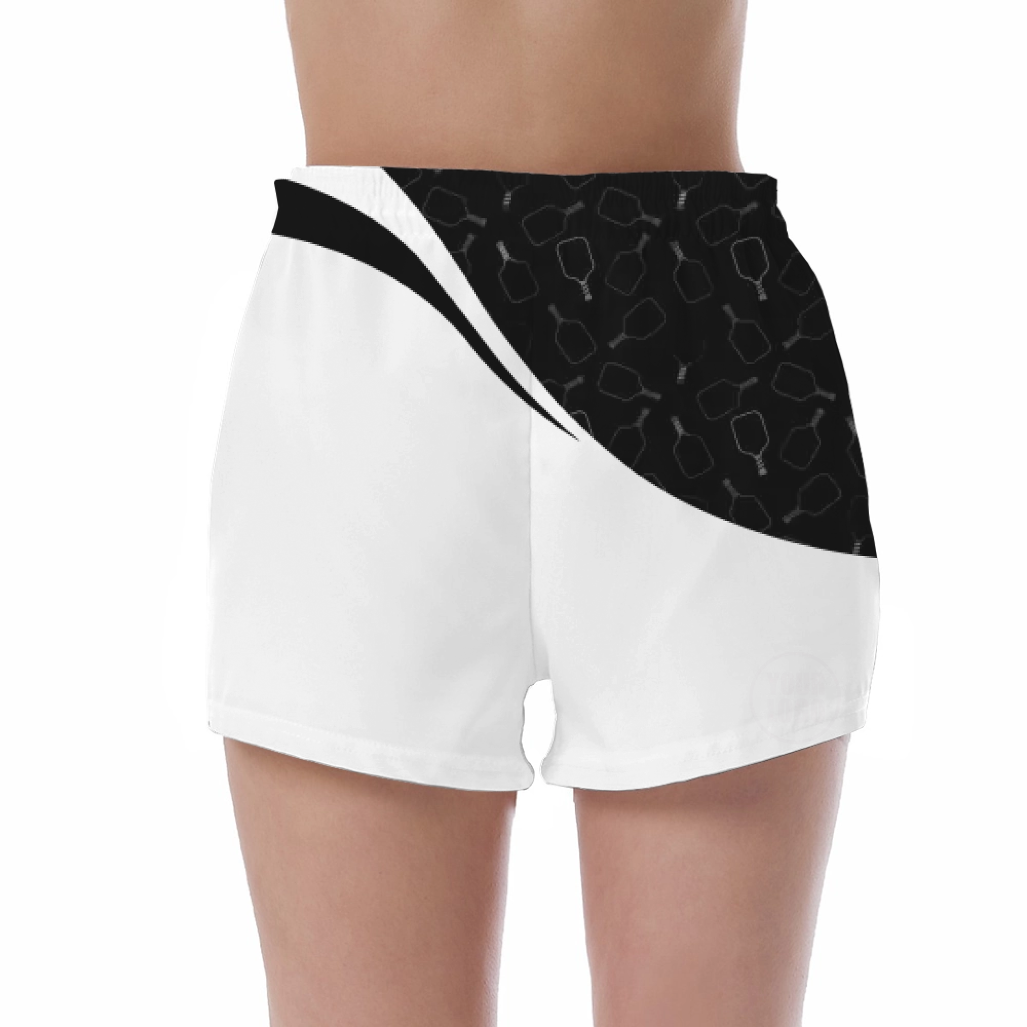 Picklewin Women's UV Protection Shorts With Special Pickleball Pattern 2