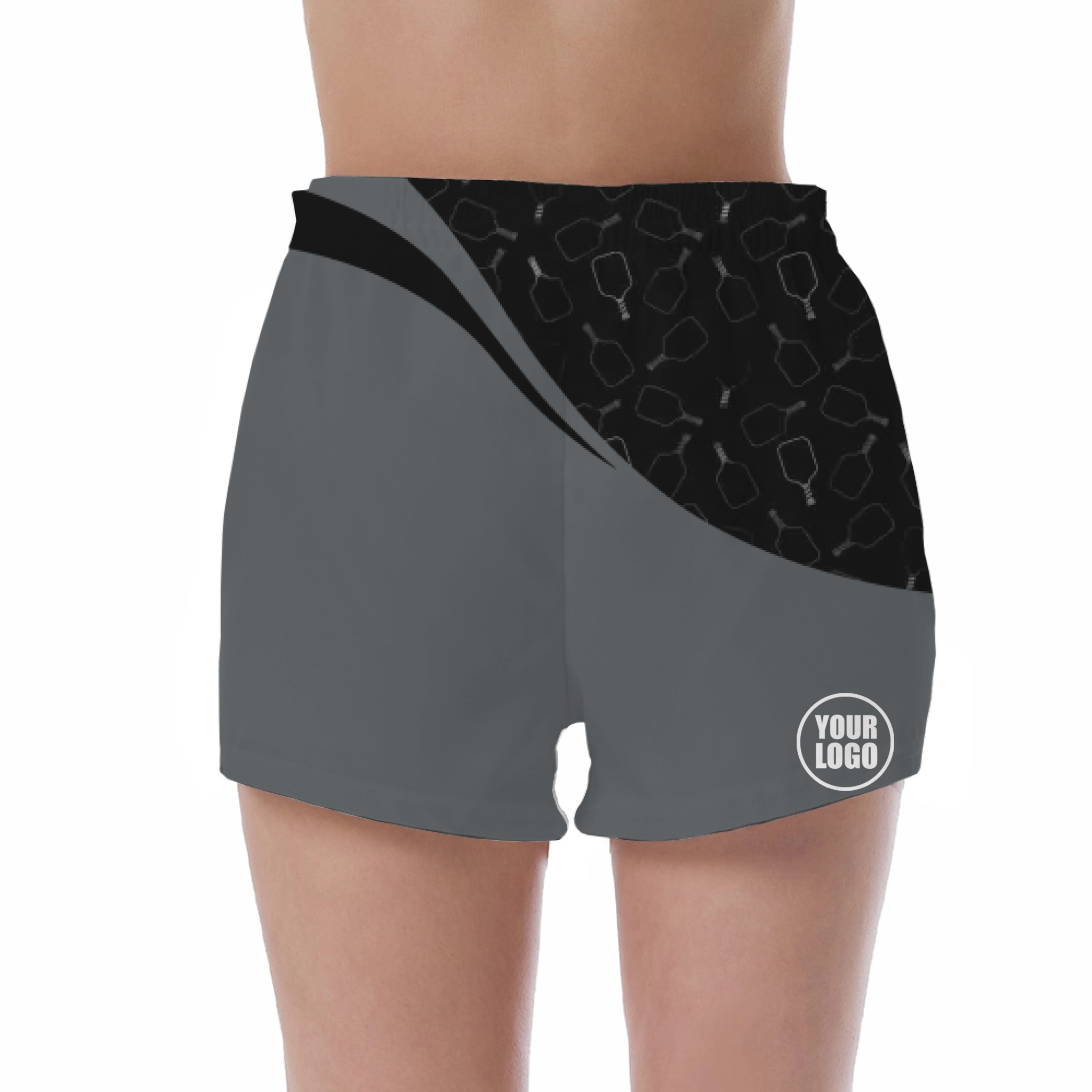 Picklewin Women's UV Protection Shorts With Special Pickleball Pattern 11