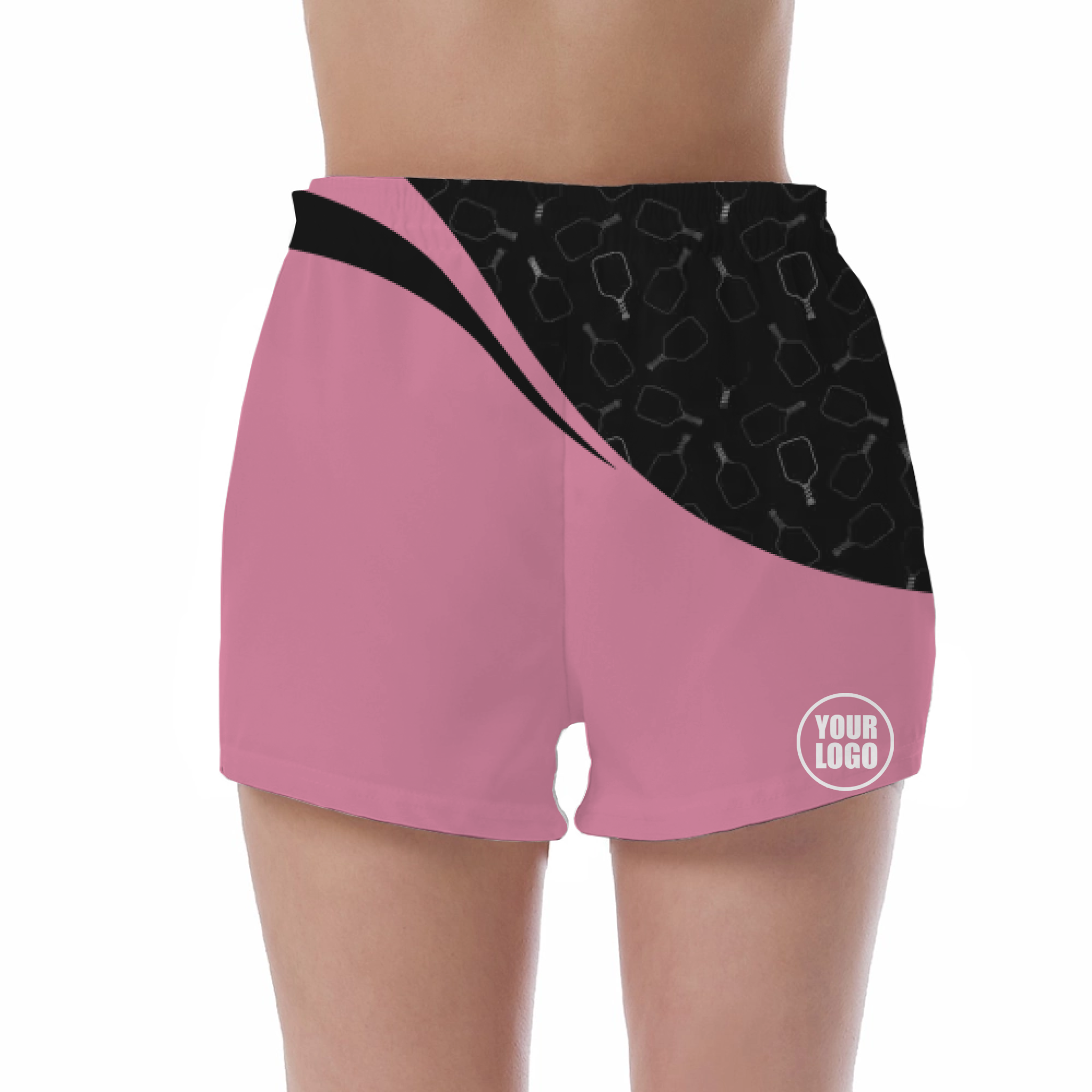 Picklewin Women's UV Protection Shorts With Special Pickleball Pattern 12