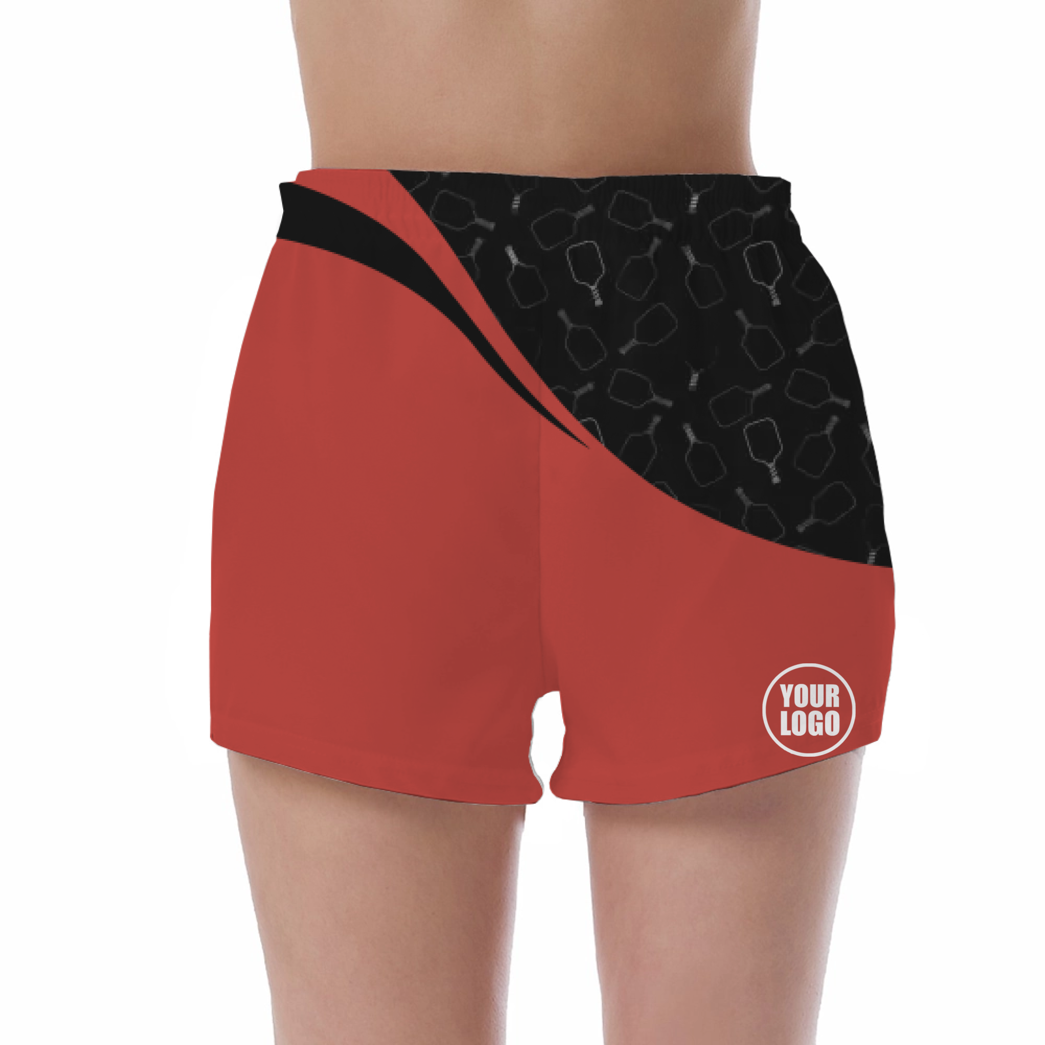 Picklewin Women's UV Protection Shorts With Special Pickleball Pattern 13