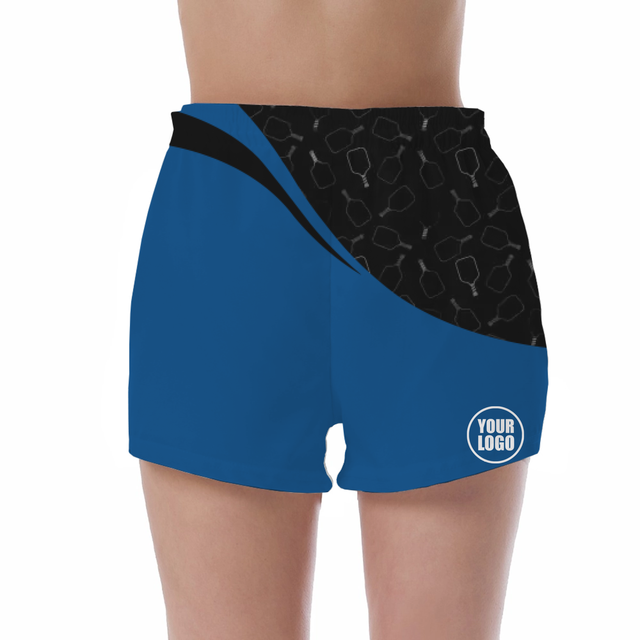Picklewin Women's UV Protection Shorts With Special Pickleball Pattern 14