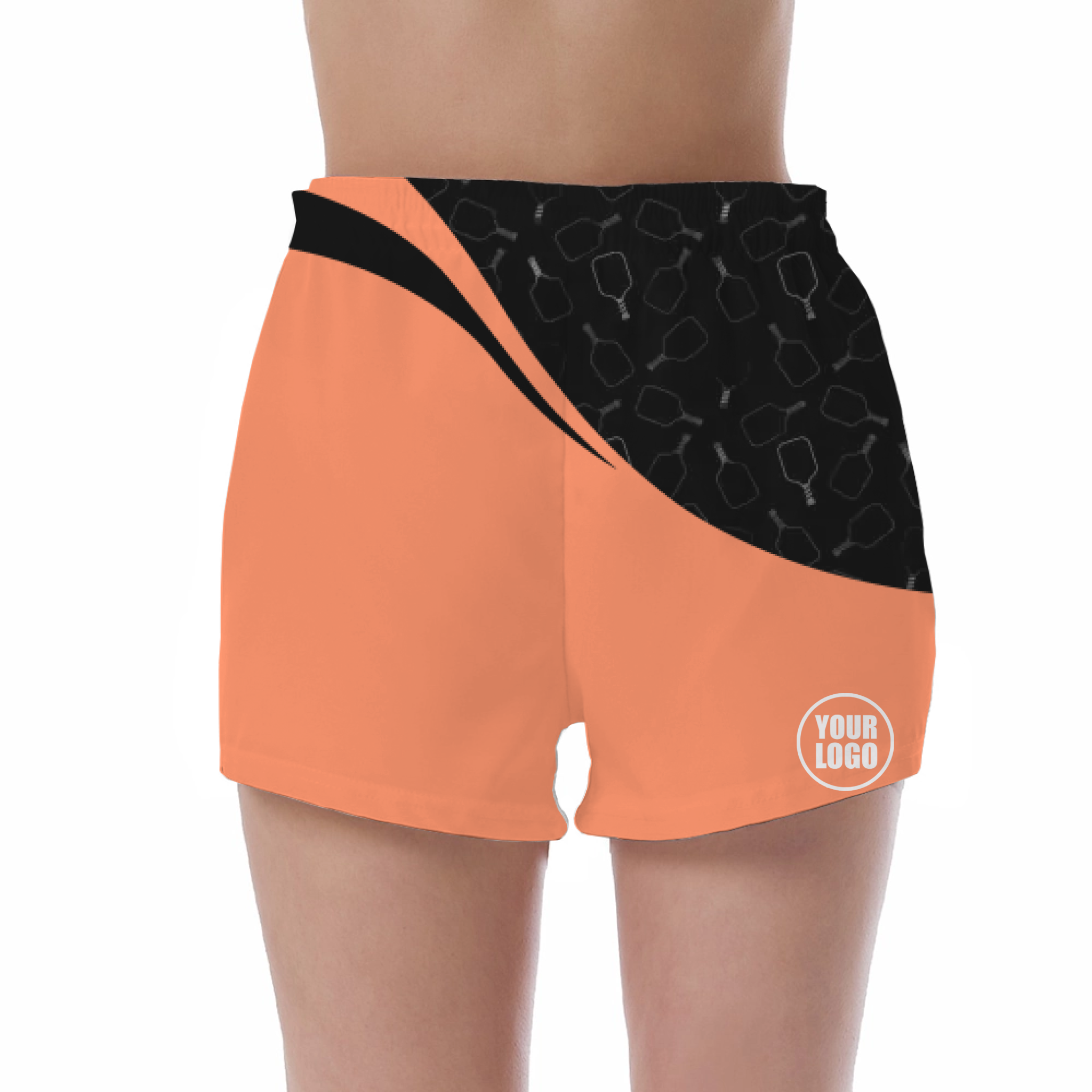 Picklewin Women's UV Protection Shorts With Special Pickleball Pattern 3