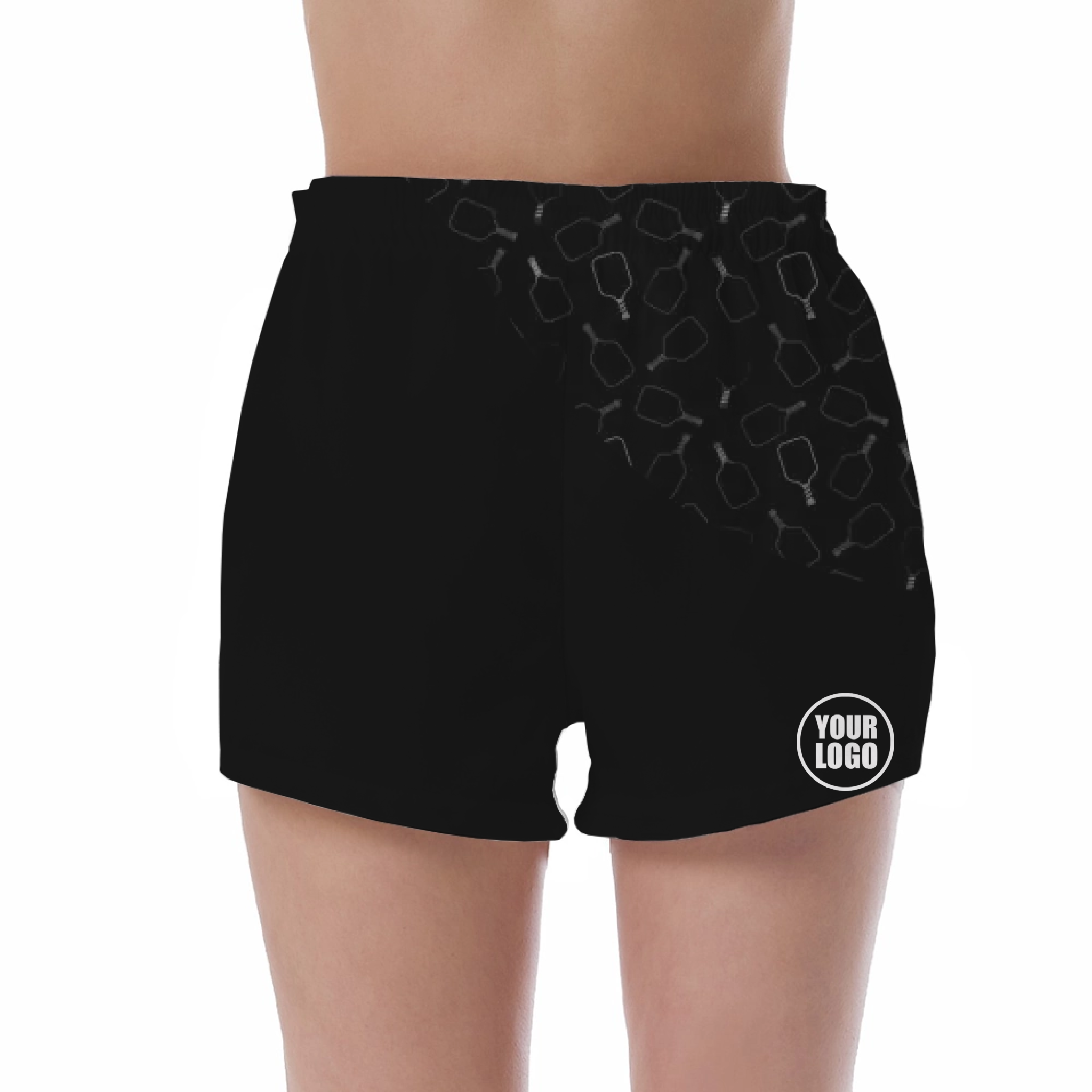 Picklewin Women's UV Protection Shorts With Special Pickleball Pattern 4