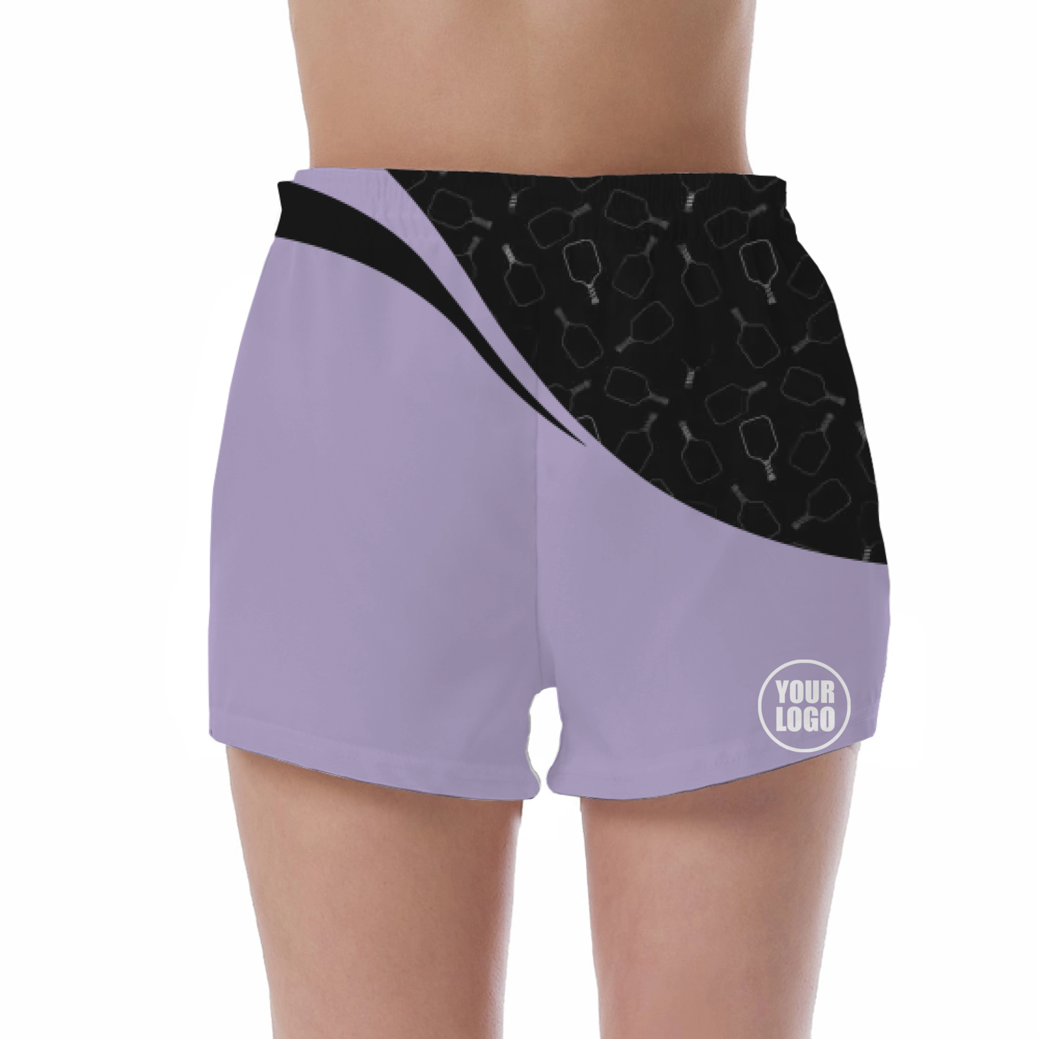 Picklewin Women's UV Protection Shorts With Special Pickleball Pattern 6