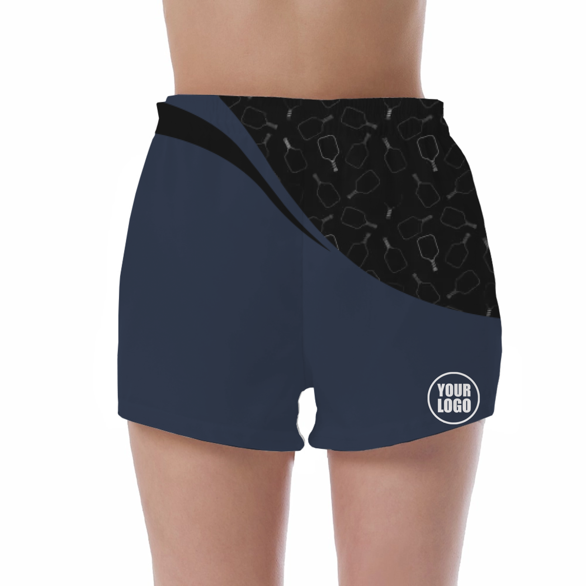 Picklewin Women's UV Protection Shorts With Special Pickleball Pattern 8