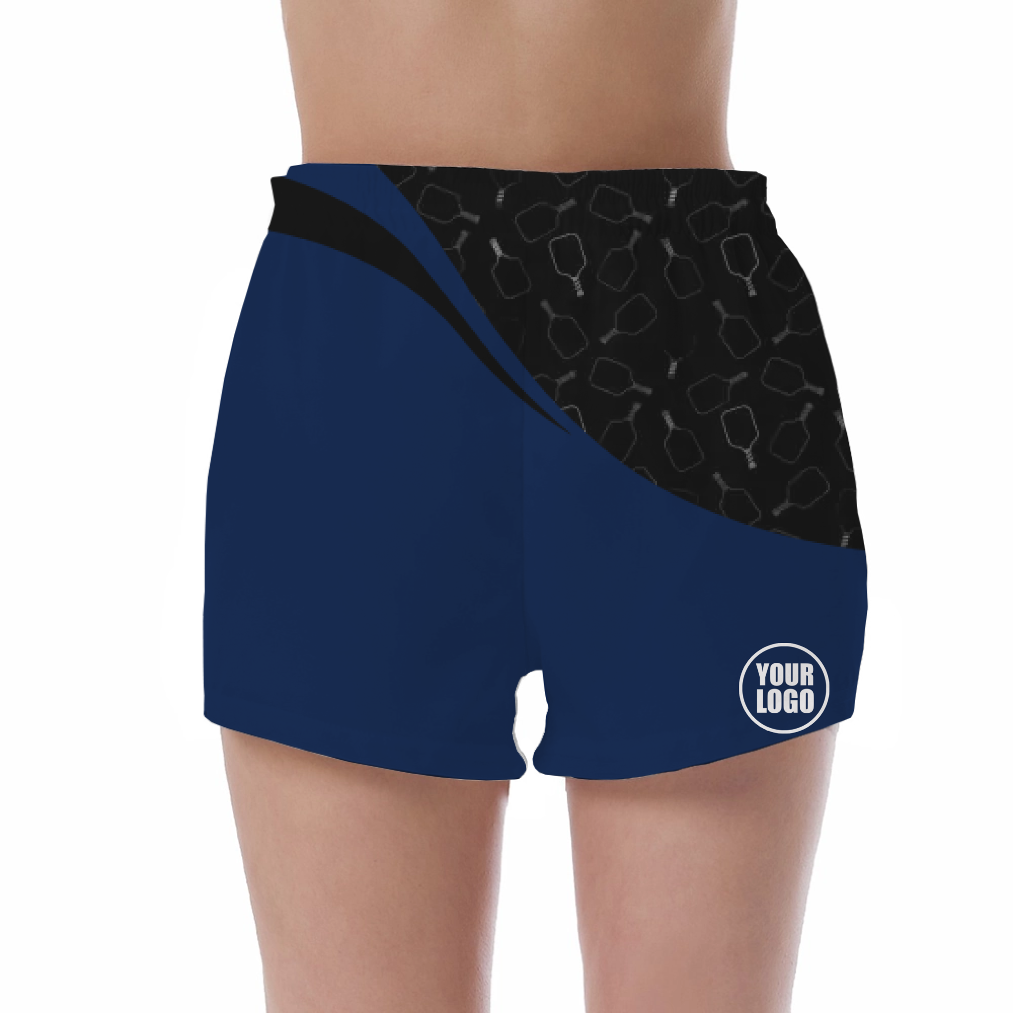 Picklewin Women's UV Protection Shorts With Special Pickleball Pattern 9